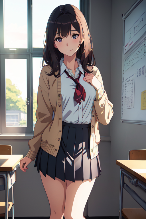 DarkSushiMix-2.25D result for Classroom Character
